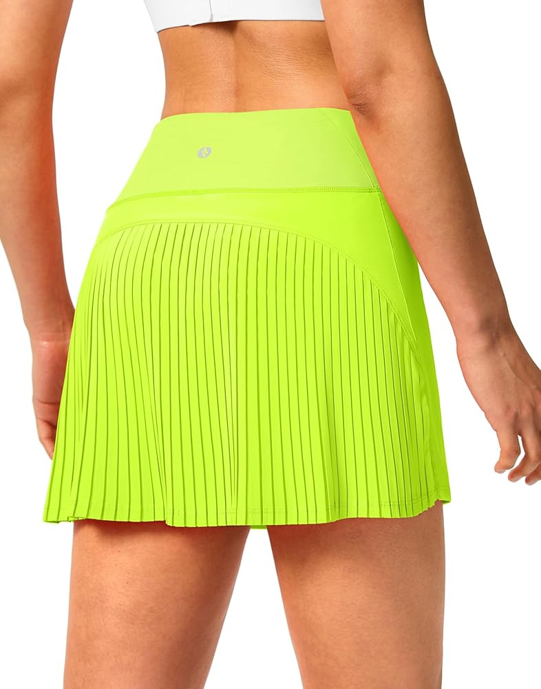 SANTINY Women's Pleated Tennis Skirt High Waited Athletic Skirts with Pockets Tummy Control Golf ... | Amazon (US)