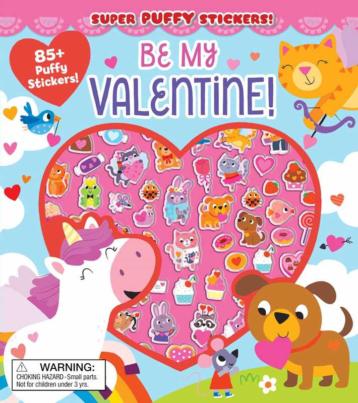Simon & Schuster Super Puffy Stickers- Be My Valentine! | JoJo Mommy