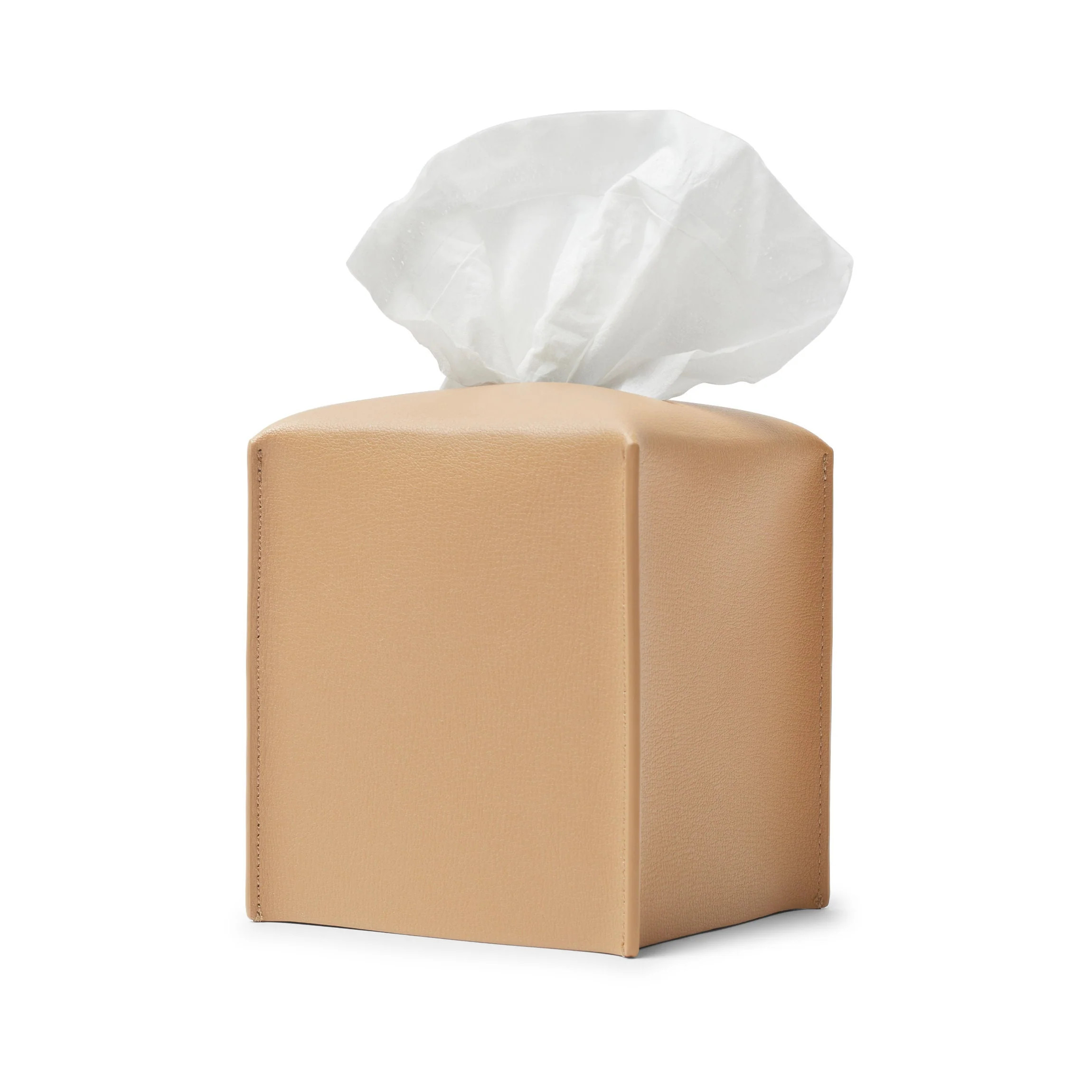 Modern Upright Tissue Box Holder | Leatherology
