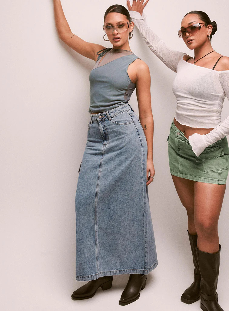 McGuane Denim Midi Skirt | Princess Polly US