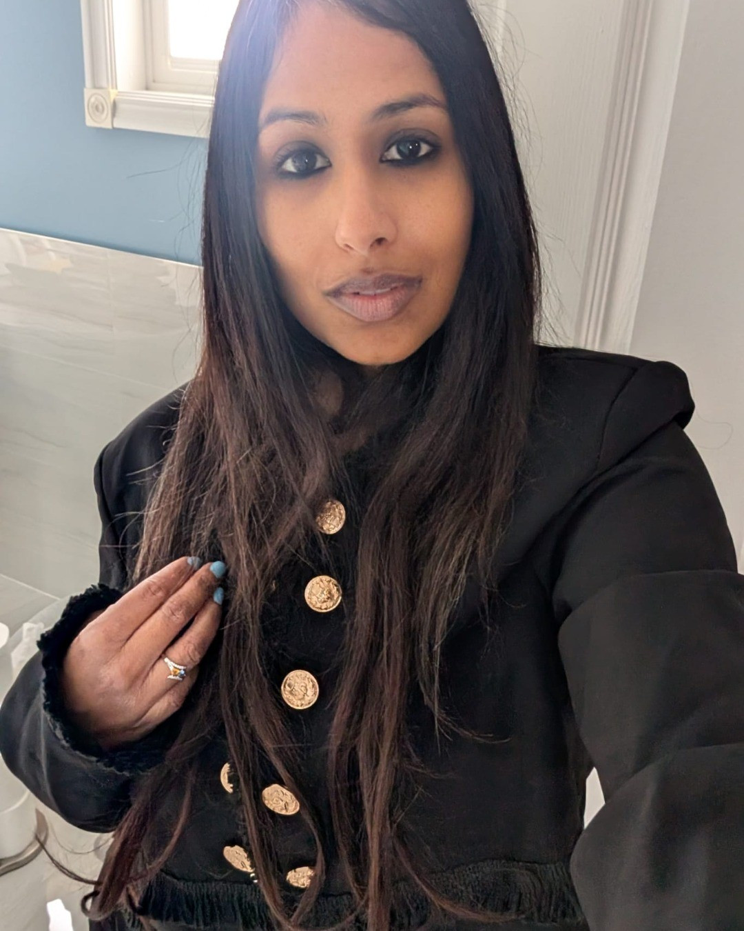 Black tweed blazer, gold buttons, black blazer, work wear, office wear, makeup, skincare, haircare 

#LTKbeauty #LTKworkwear #LTKstyletip