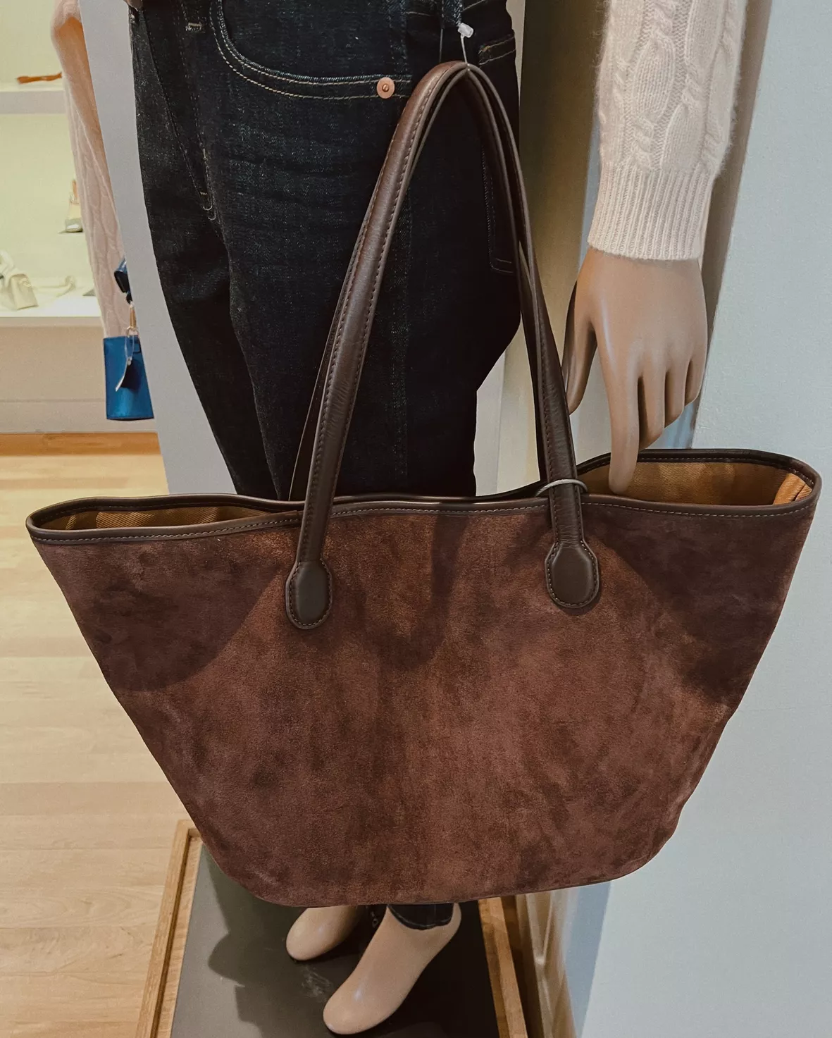 Berkeley tote in leather and suede curated on LTK
