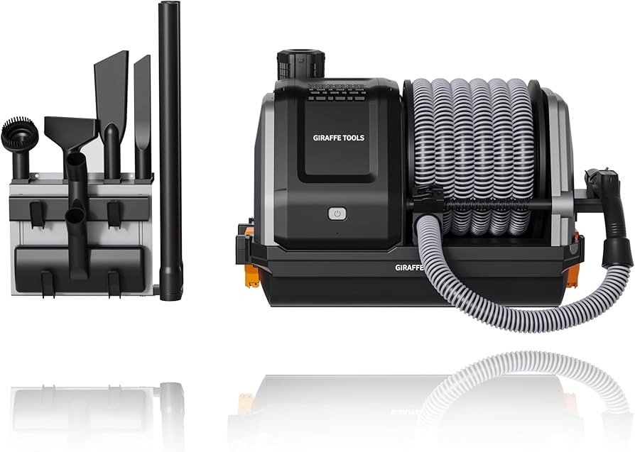 Giraffe Tools Grandstorm Retractable Vacuum Cleaner Wall-Mounted, Shop Wet Dry Vacuum Cleaner wit... | Amazon (US)