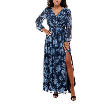 Premier Amour Long Sleeve Floral Maxi Dress | JCPenney