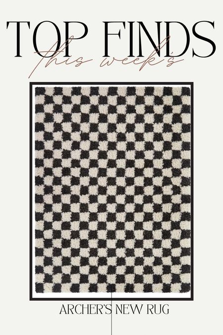 Affordable shag checkered rug!! Comes in a few colors like blue & red too ❤️ 

#LTKfamily #LTKkids #LTKhome