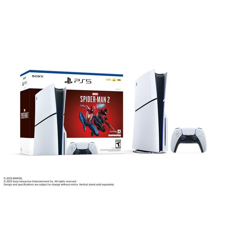 PlayStation 5 Disc Console Slim - Marvel's Spider-Man 2 Bundle | Walmart (US)