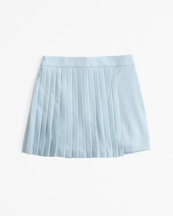 Women's Pleated Wrap Mini Skort | Women's Bottoms | Abercrombie.com | Abercrombie & Fitch (US)