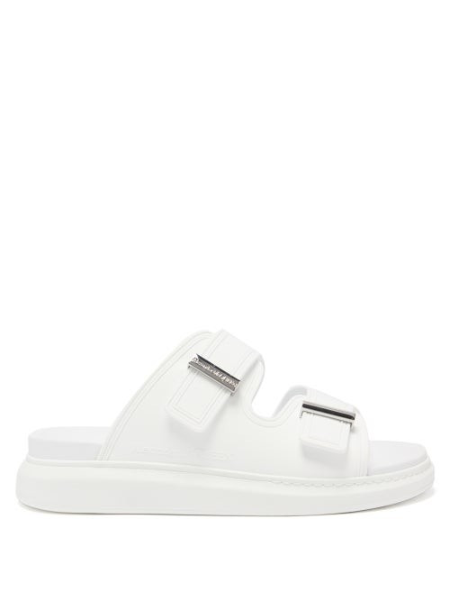 Alexander Mcqueen - Hybrid Leather Sandals - Mens - White | Matches (US)
