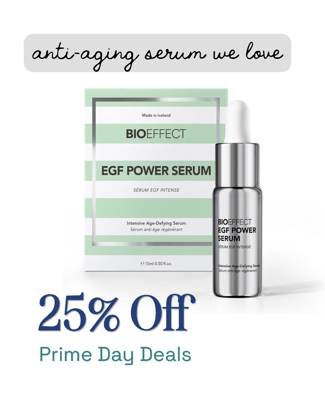 A major deal we accidentally left off of the Beauty List! The Bioeffect EGF Power Serum is LEGIT. And it’s also expensive, and unfortunately, it’s worth it. So the fact that it’s on sale for 25% off (a $57 difference) is huge, and it’s one of the best times to buy it this year.

In addition to making my fine lines appear smoother over time, visibly helping with firmness, improving texture, and just giving my complexion an overall more youthful glow, it even makes the effects of my Botox/Dysport treatments last longer. We’ve had multiple followers attest (some testimony on slide 3 👉🏼), and we’ve successfully influenced several friends on this one too. One of our friends even used it for her wedding prep this year, and she loved the results so much that she’s made it a permanent part of her skincare routine!

Sale ends today!

#LTKSaleAlert #LTKBeauty #LTKselfcare