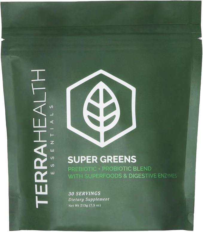 Terra Health Essentials® Super Greens | Organic Superfood Greens Powder | Gluten-Free Gut-Friend... | Amazon (US)