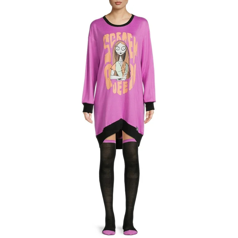 Disney's Women's and Women's Plus Nightmare Before Christmas Sleepshirt with Socks | Walmart (US)