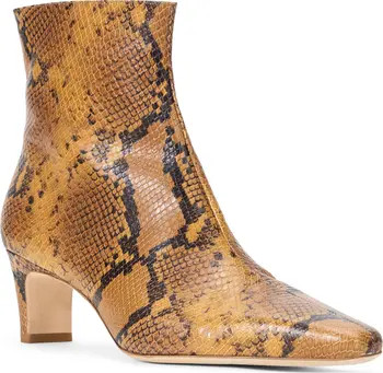 STAUD Wally Snakeskin Embossed Bootie (Women) | Nordstrom | Nordstrom