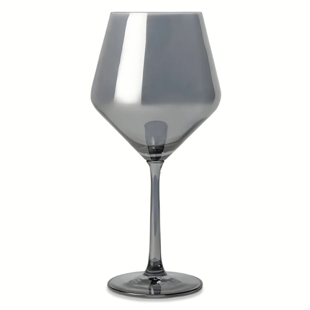 Thyme & Table Angled Wine Glass in Smoke Finish | Walmart (US)