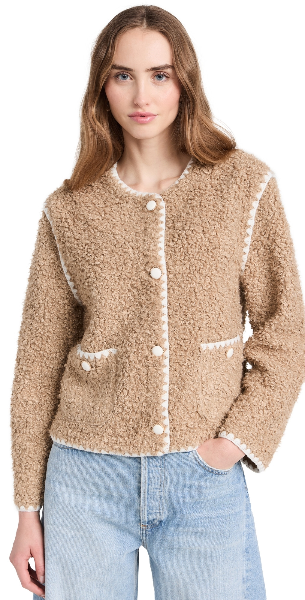English Factory Faux Shearling Jacket | Shopbop | Shopbop