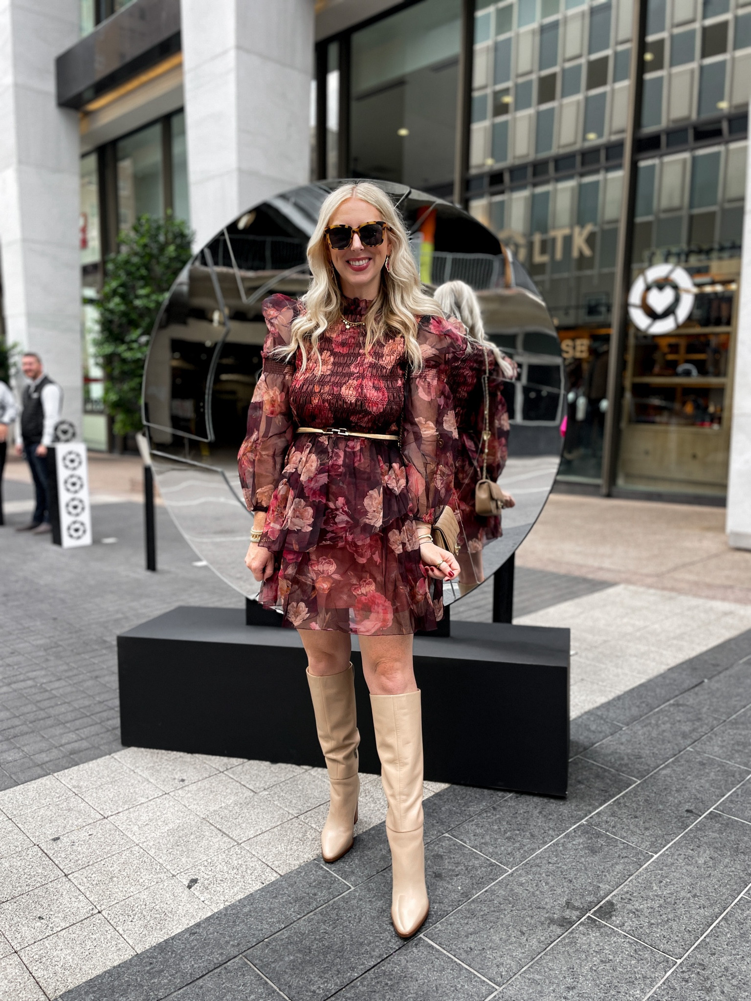 LTKCon, free people, fall floral dress, fall dress, Marc fisher boots, gold belt 

#LTKCon #LTKshoecrush #LTKfindsunder100