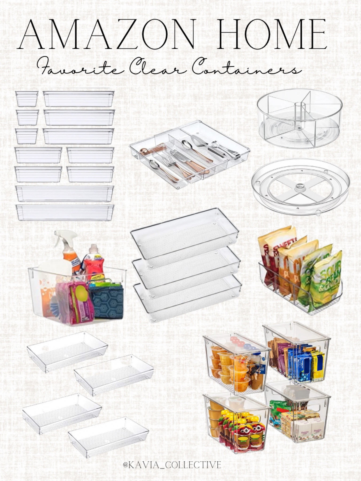 My favorite clear storage containers from Amazon Home! 

#LTKhome #LTKFind #LTKstyletip