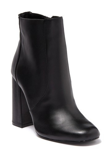 Trix Leather Block Heel Bootie | Nordstrom Rack