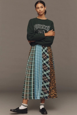 Maeve Sheer Pleated Maxi Skirt | Anthropologie (UK)