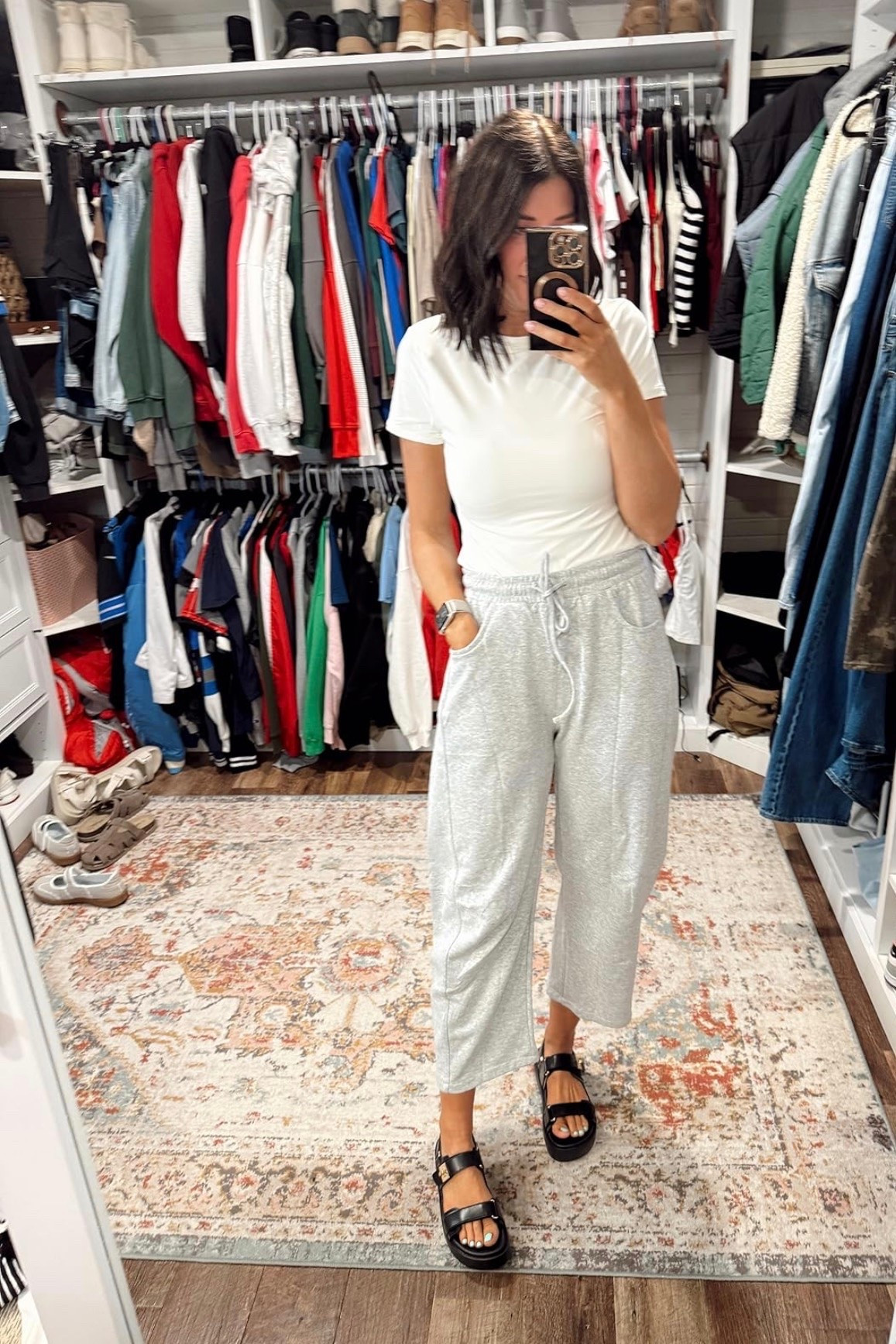 Loving my new Amazon finds! These comfy pants and sandals are perfect for lounging.

#LTKgrwm #LTKdayinmylife #LTKootd