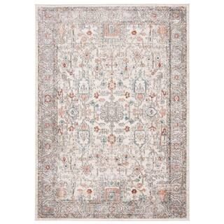 SAFAVIEH Oregon Gray/Ivory 9 ft. x 12 ft. Distressed Border Area Rug ORE877F-9 - The Home Depot | The Home Depot
