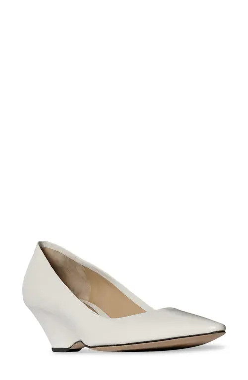 The Row Liisa Wedge Pump in Optic White at Nordstrom, Size 42 | Nordstrom