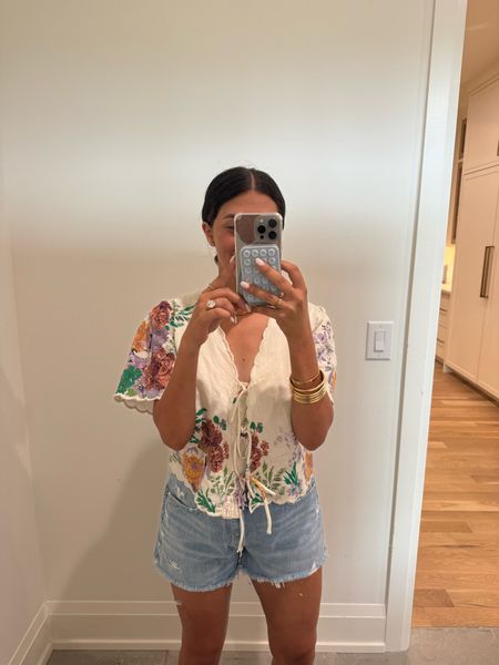 Top: small
Shorts: 28 
Code: DEDE20 for 20% off

Excited these agolde shorts are on sale with my code! A great denim that lasts for years

#LTKsalealert #LTKstyletip