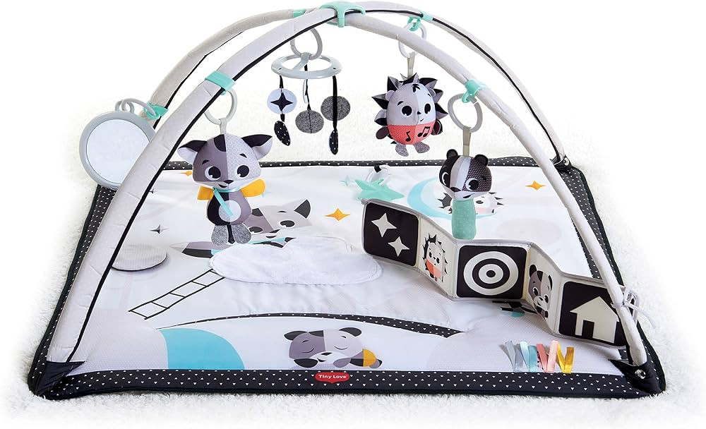 Tiny Love Black & White Gymini Infant Activity Play Mat With-Book, Magical Tales, Deluxe | Amazon (US)