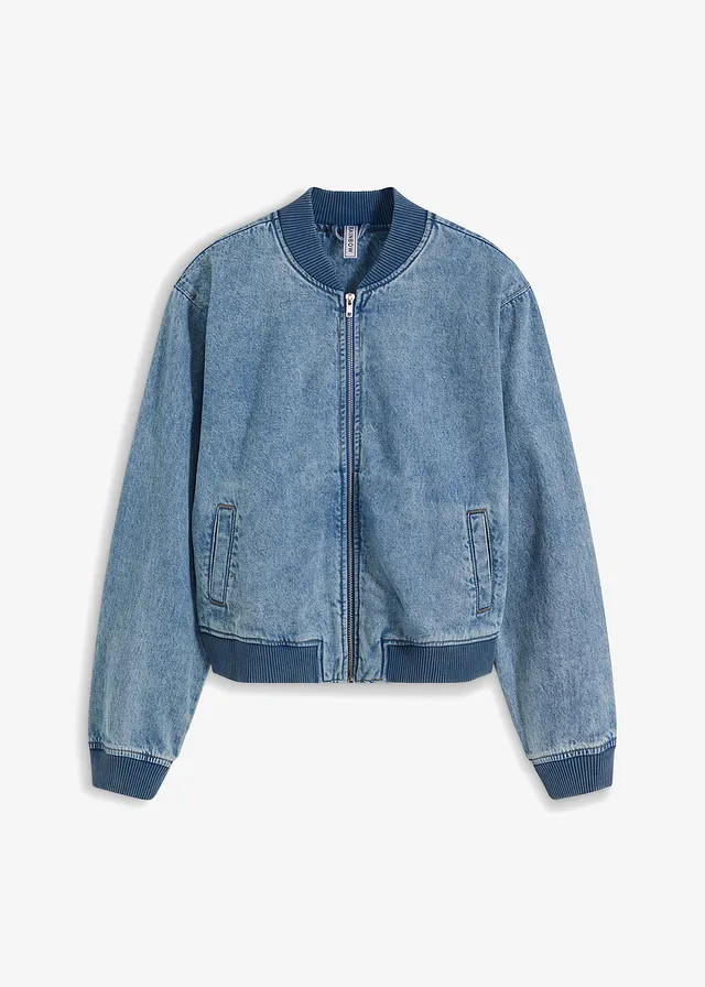 Denim bomberjack lichtblauw denim | Bonprix NL (Influencer)