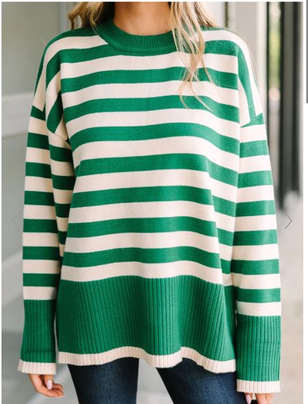 Green and white striped sweater


#LTKworkwear #LTKBacktoSchool #LTKunder100