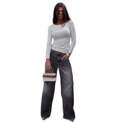 Women's Crew Neck Fitted Long Sleeve Top, Casual Slim-Fit Layering T-Shirt, Basic Daily Undershirt Beige XL | Target