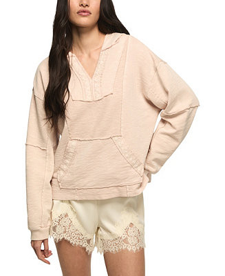 Lucky Brand Women's Long-Sleeve Embroidered Baja Hoodie - Macy's | Macy's