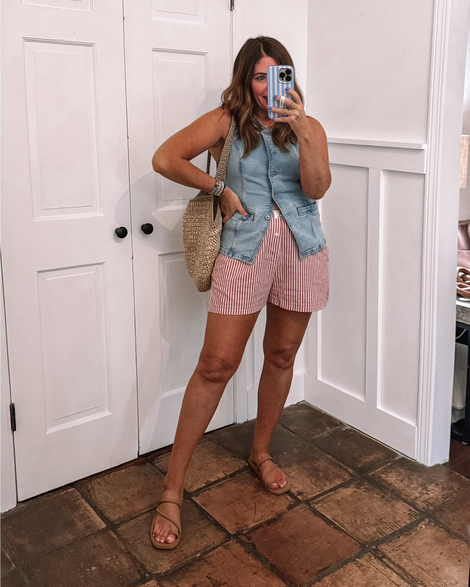 A few ways to style some of my favorite casual lounge shorts that are on sale under $10🚨

The striped boxer style shorts have pockets closed front and an elastic waist. I sized up to a large for a looser fit. They are so cute with any type of button-down, oversized tea, denim vest, or lightweight sweater. 


#LTKMidsize #LTKSaleAlert #LTKOver40