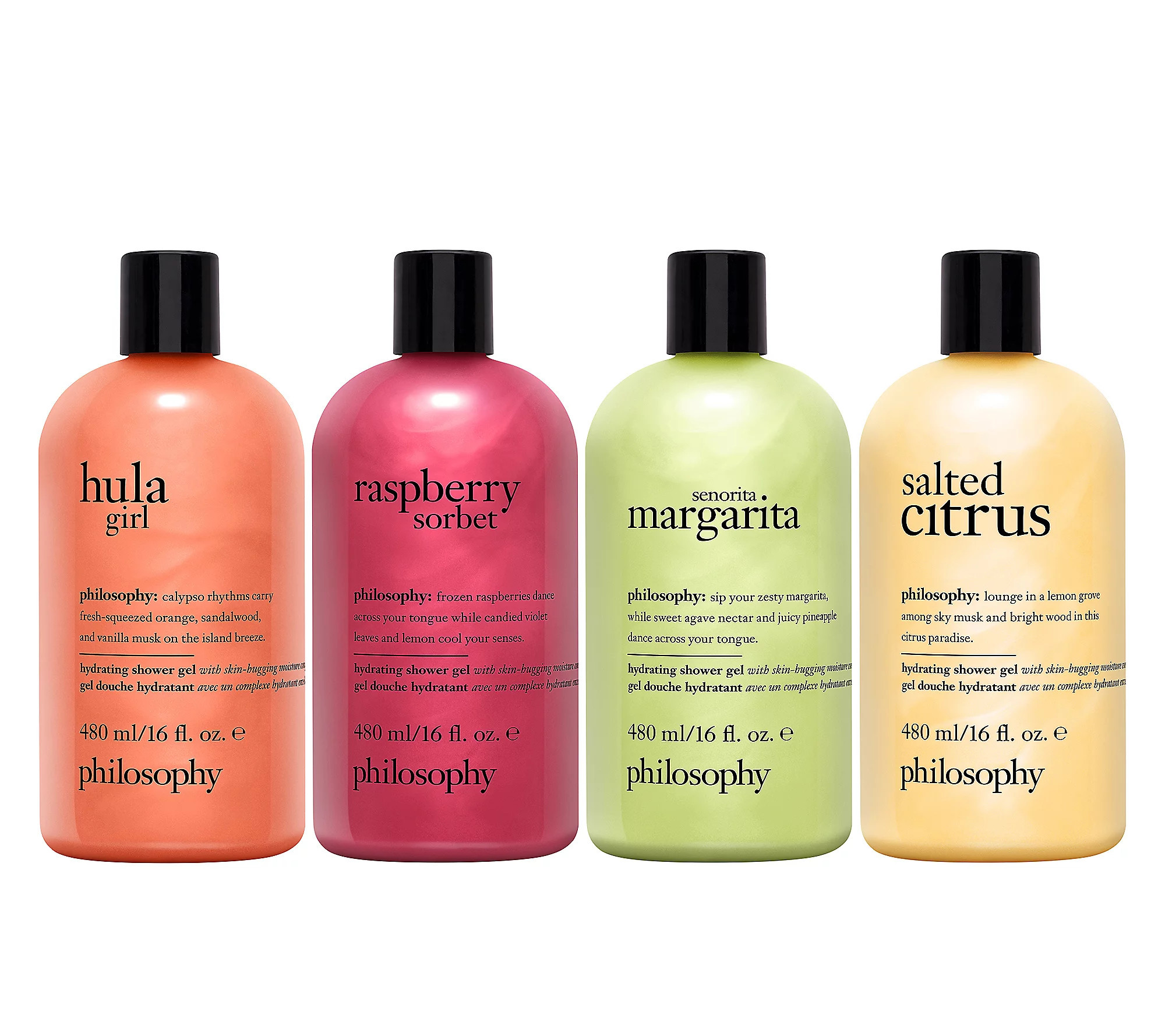 philosophy 16 oz summer stock up shower gel set | QVC