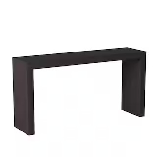 Marley Forrest 58 in. Black Standard Rectangle Wood Console Table 37131 - The Home Depot | The Home Depot