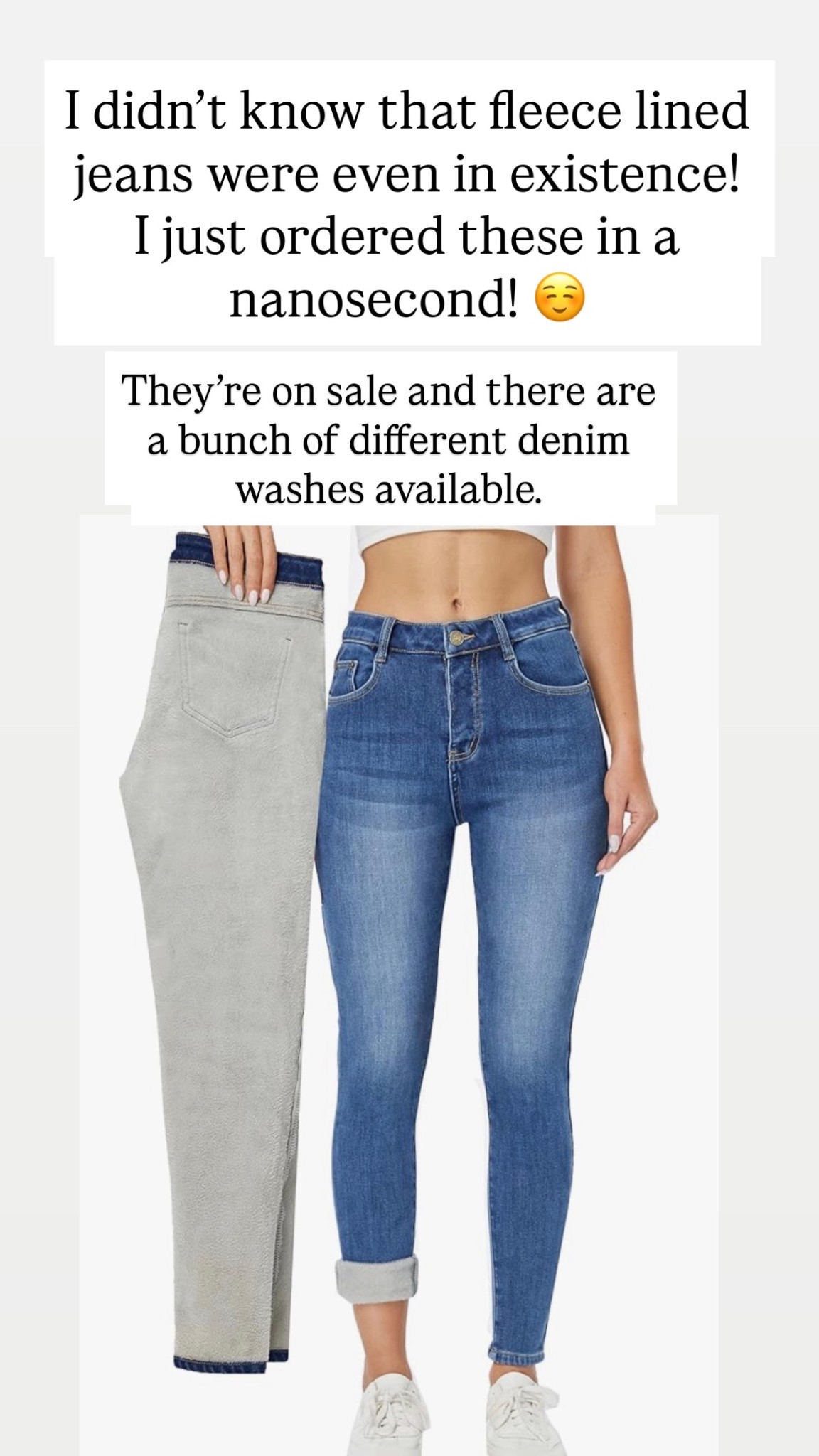 Have you ever heard of fleece lined jeans? I did not know that these even existed! So happy I found them and order them in a nanosecond.

#LTKmomlife #LTKgrwm