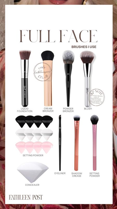My makeup brushes and sponges

#kathleenpost #beauty #makeup #makeupbrushes

#LTKstyletip #LTKbeauty