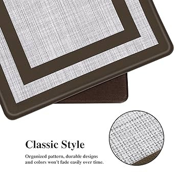 Mattitude Kitchen Mats Set of 2 Cushioned Rugs Anti-Fatigue Mats for Kitchen Floor,Waterproof Non... | Amazon (US)