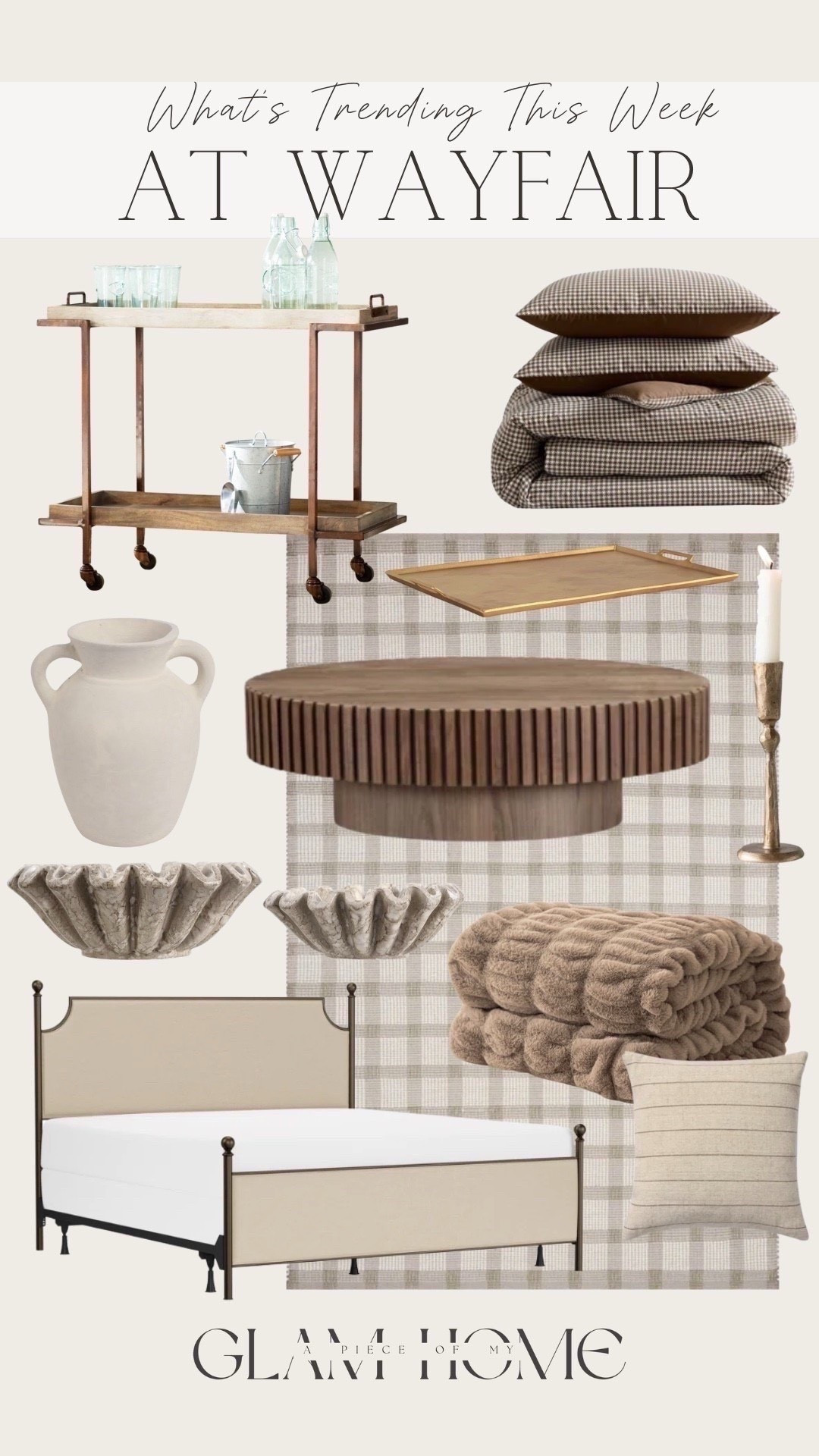 What’s trending this week at Wayfair! Love these neutral finds for a cozy winter home! 


Vase, throw blankets, bed, bedding, sale finds, early Black Friday deals, candle stick, bar cart, rug, tray, affordable home finds, cozy winter home decor #LTKStyleTip 



#liketkit 
@shop.ltk
https://liketk.it/5AOw2



#liketkit #LTKHome #LTKSeasonal
@shop.ltk
https://liketk.it/5DDeb