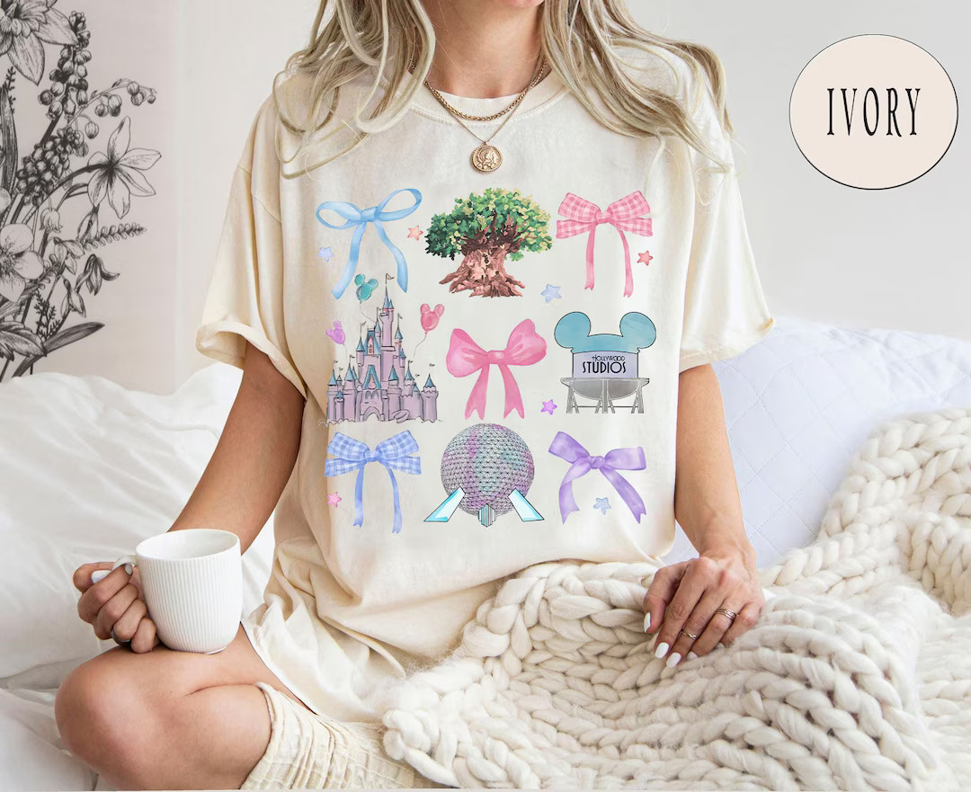Disney Coquette Shirt, Walt Disney World Coquette Shirt, Disney Castle Shirt, Hollywood Studios S... | Etsy (US)