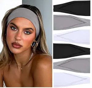 Headbands for Women Hair Bands for Women’s Hair Non Slip Women Thick Headband Stretchy Sweat Ba... | Amazon (US)
