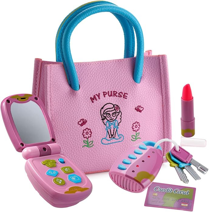 Dress-Up-America Toddler Purse - Pretend Play Purse for Kids - Little Girls Pretend Play Toys | A... | Amazon (US)