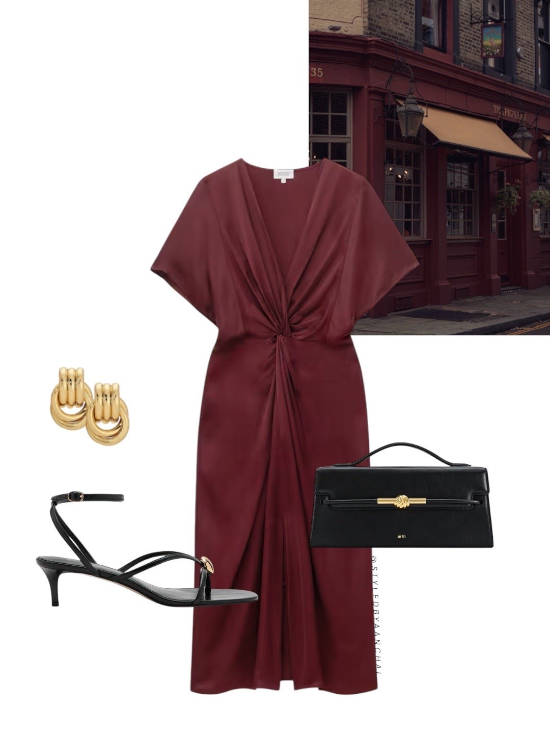 Dark red dress outfit


Red dress
& other stories 
Black gold detail heels
Mango

#LTKbag #LTKmodest #LTKpartywear