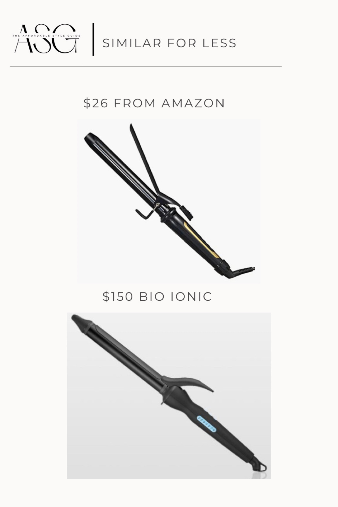 Amazon long barrel curling iron similar style to the bio ionic 

#LTKunder50 #LTKbeauty #LTKsalealert