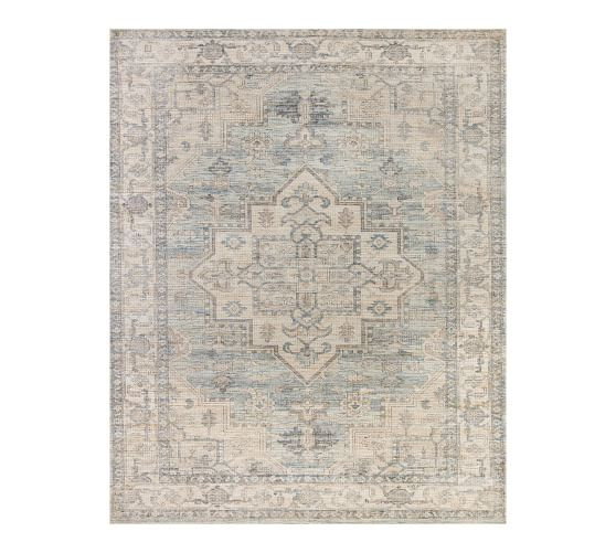 Minnah Handwoven Printed Rug | Pottery Barn (US)