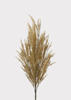 Gold Brown Fake Fall Wheat Grass Bush - 24" | Afloral