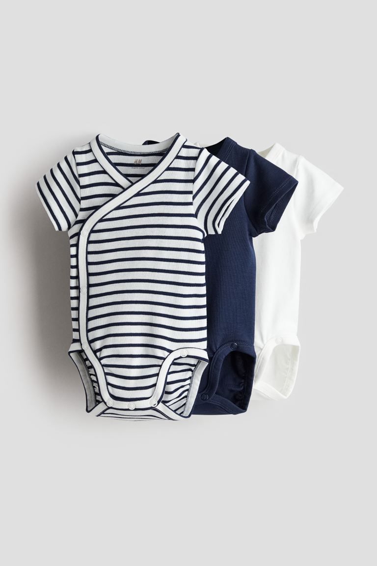 3-pack Wrapover Bodysuits | H&M (US + CA)