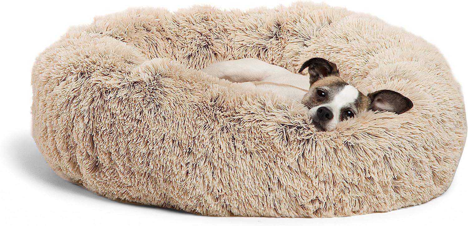 Best Friends by Sheri The Original Calming Donut Cat and Dog Bed in Shag or Lux Fur, Machine Wash... | Amazon (US)