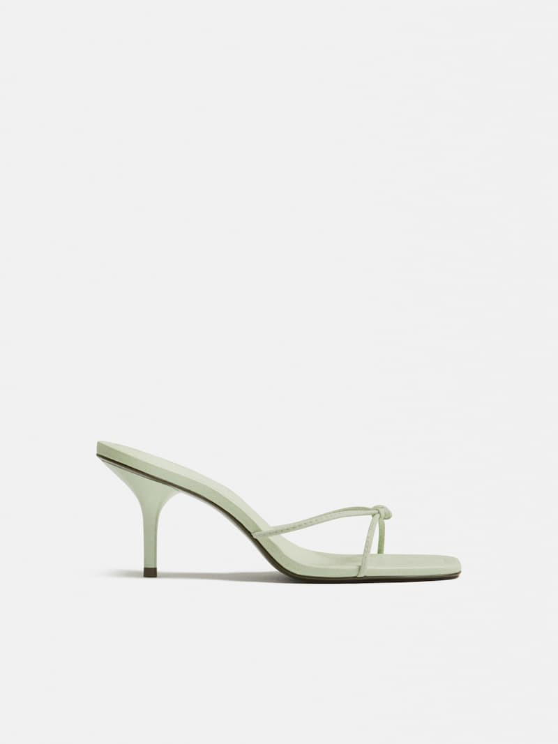 Reformation Cooper Heeled Sandal Black Leather 9 | Reformation (Global)