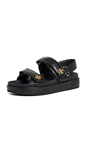 Tory Burch Women's Kira Two Band Sport Sandals, Perfect Black, 9.5 Medium US | Amazon (US)
