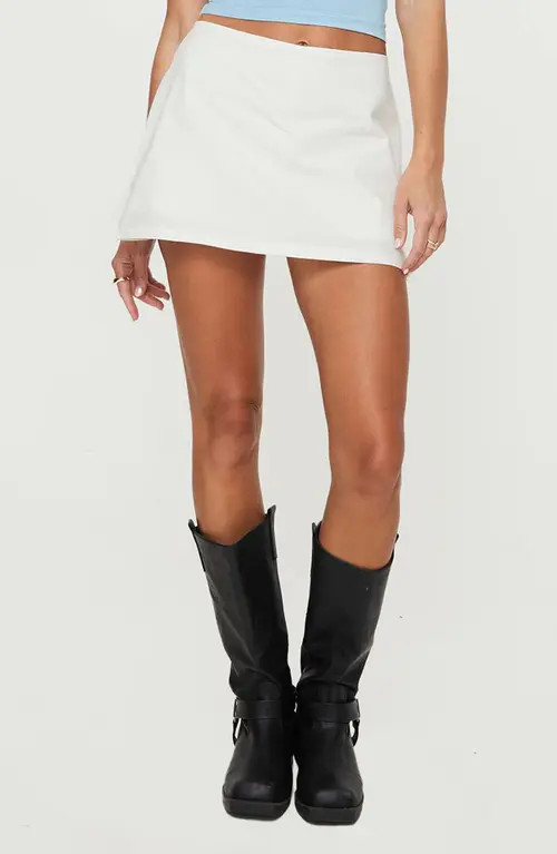 Princess Polly Gigi Skort in White at Nordstrom, Size 4 | Nordstrom